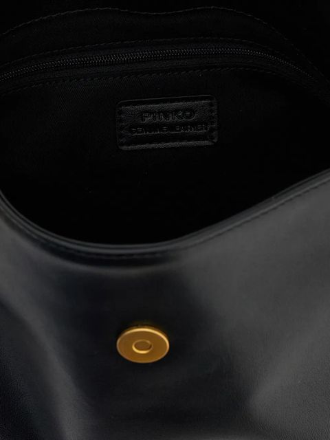 PINKO engraved-rings saddle shoulder bag - Black - zdjęcie produktu nr 2