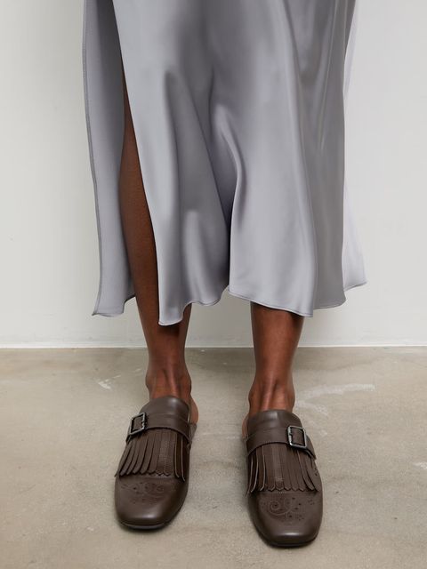 Answear.LAB klapki z zakrytymi palcami damskie skórzane - zdjęcie produktu nr 1