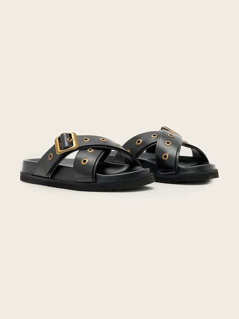 AllSaints klapki skórzane Suki Western Sandal - zdjęcie produktu nr 1