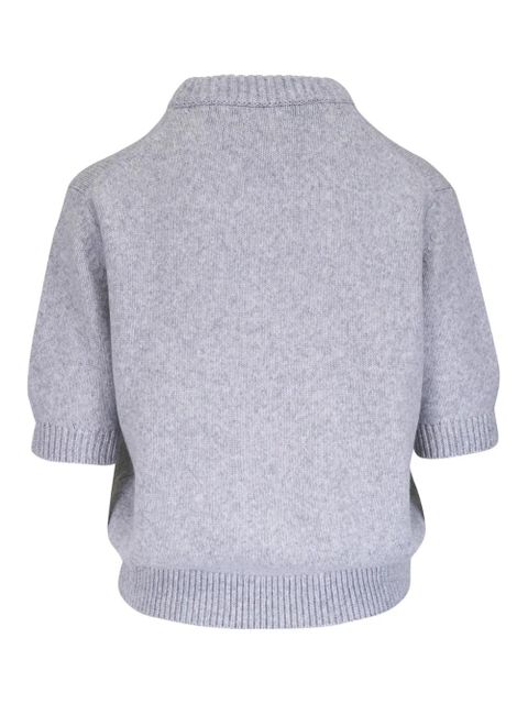 KHAITE Davin short-sleeve top - Grey - zdjęcie produktu nr 2