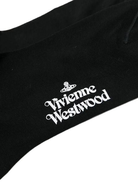 Vivienne Westwood Orb-embroidery socks - Black - zdjęcie produktu nr 2
