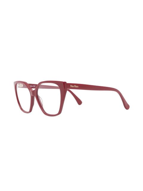 Max Mara Eyewear cat-eye frame glasses - Red - zdjęcie produktu nr 2
