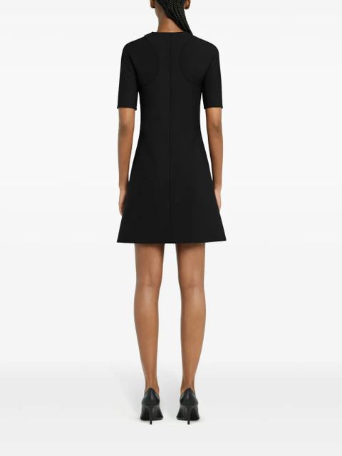 Courrèges A-line mini dress - Black