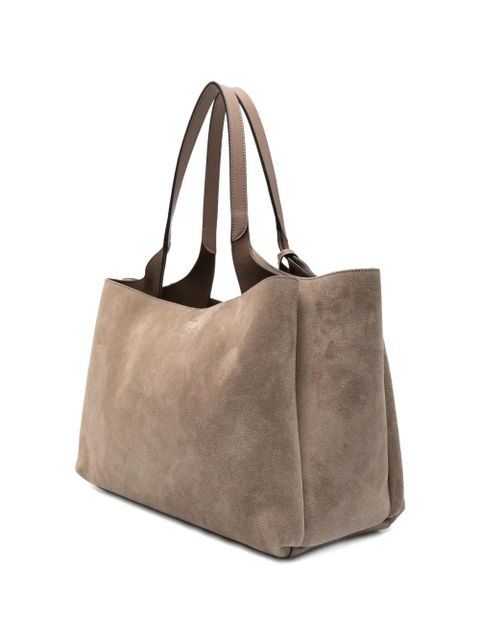 Tod's T logo charm tote bag - Neutrals
