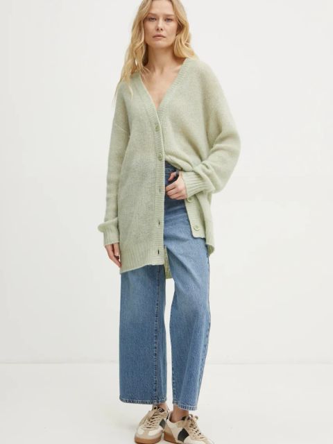 Patrizia Pepe kardigan wełniany kolor zielony 8K0284 K248