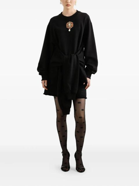 Dolce & Gabbana DNA cotton mini dress - Black