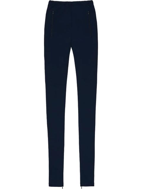 WARDROBE.NYC high-rise ankle-zip leggings - Blue - zdjęcie produktu nr 1