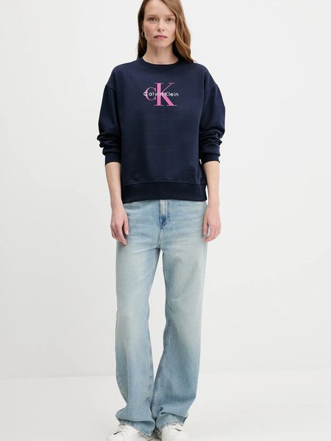 Calvin Klein Jeans bluza damska kolor granatowy LV047B234G - zdjęcie produktu nr 2