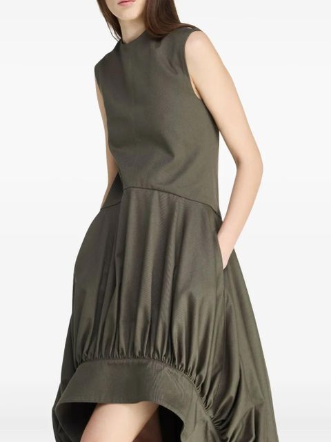 JW Anderson balloon-hem midi dress - Green