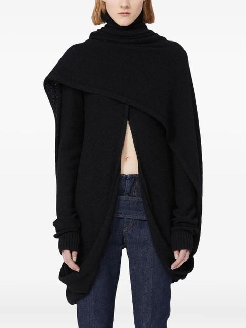 Max Mara roll-neck draped knitted top - Black - zdjęcie produktu nr 1
