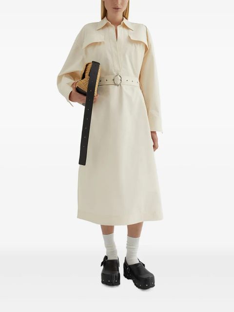 Jil Sander belted dress - Neutrals