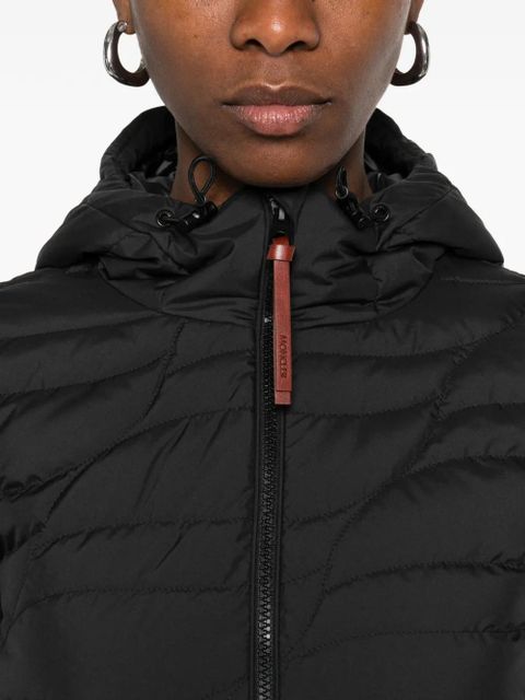 Moncler zip-fastening hooded jacket - Black