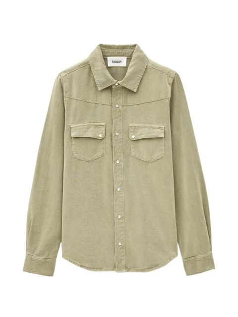Ba&Sh Jada front-pocket button-fastening shirt - Green - zdjęcie produktu nr 1