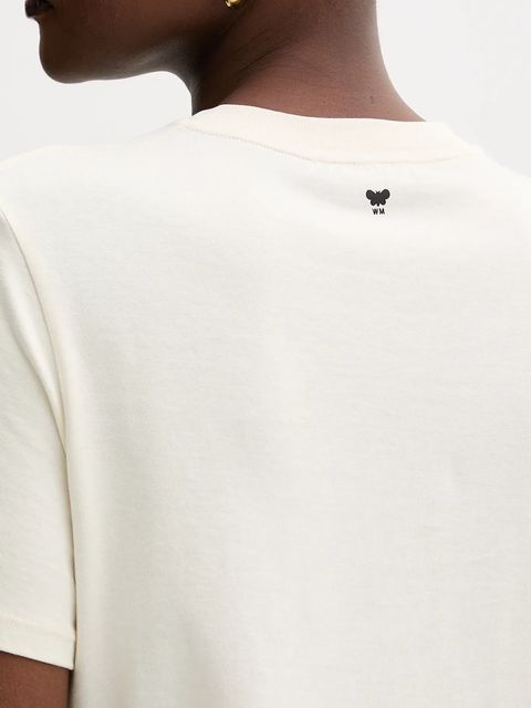 Weekend Max Mara t-shirt bawełniany CLOWN damski kolor beżowy 2525976012600