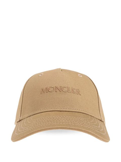 Moncler logo-embroidered cap - Neutrals - zdjęcie produktu nr 1