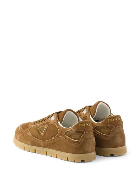 Prada Faded suede sneakers - Brown