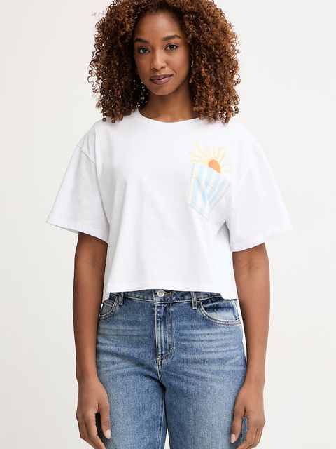 iBlues t-shirt damski bawełniany ELODIA - zdjęcie produktu nr 1