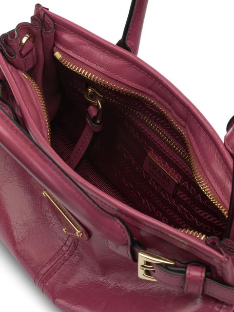 Prada buckle leather shoulder bag - Pink - zdjęcie produktu nr 2