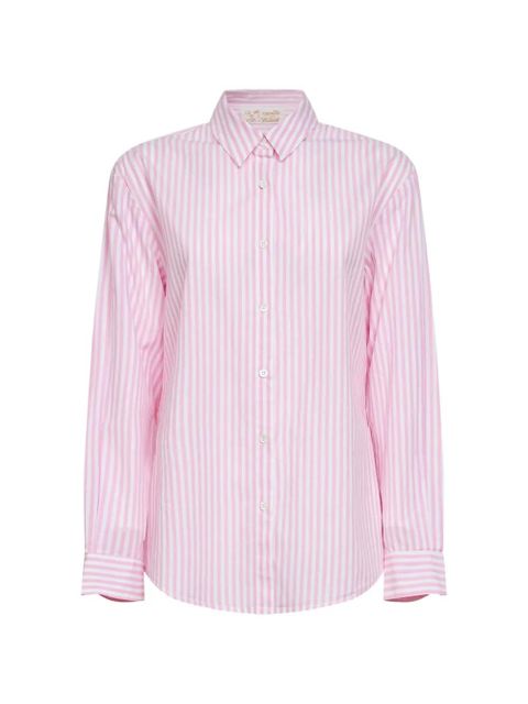 MC2 Saint Barth striped button-down cotton shirt - Pink - zdjęcie produktu nr 1