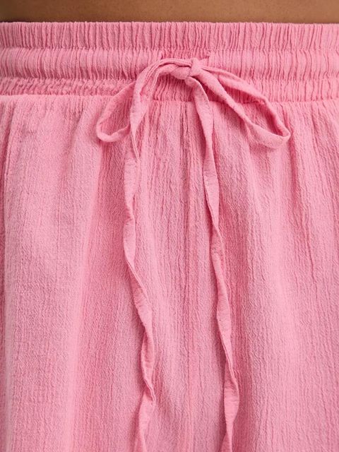 Answear.LAB bluzka i szorty bawełniane damski kolor różowy