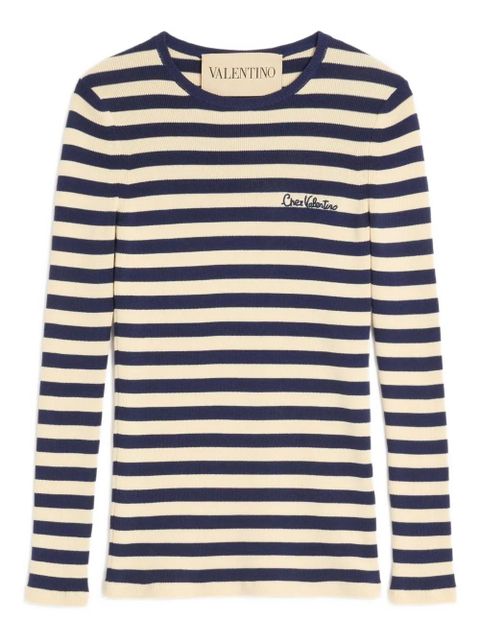 Valentino Garavani Chez-motif sweater - Blue - zdjęcie produktu nr 1