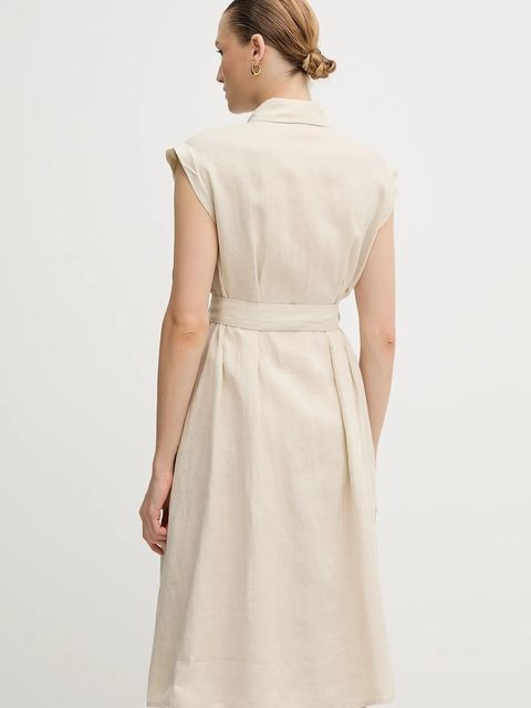 United Colors of Benetton sukienka lniana