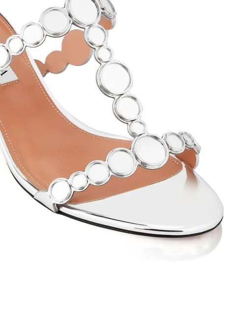 Aquazzura circle-embellished sandals - Silver
