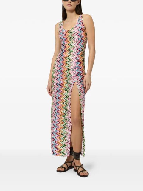 Missoni zigzag-patterned maxi dress - Pink - zdjęcie produktu nr 2