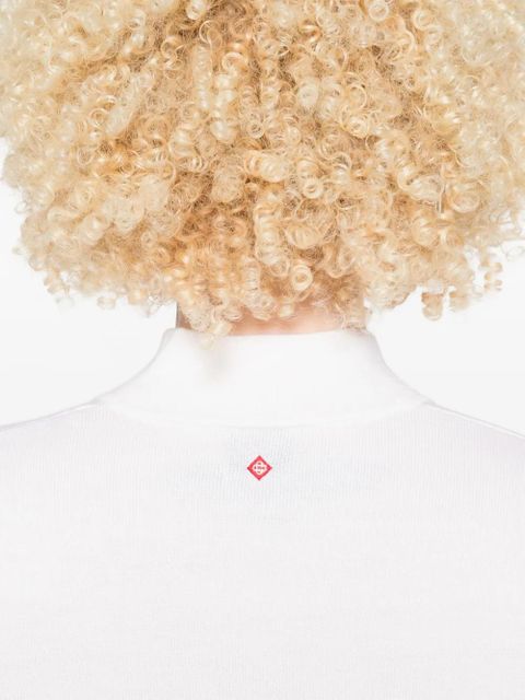 Casablanca v-neck long-sleeve t-shirt - White