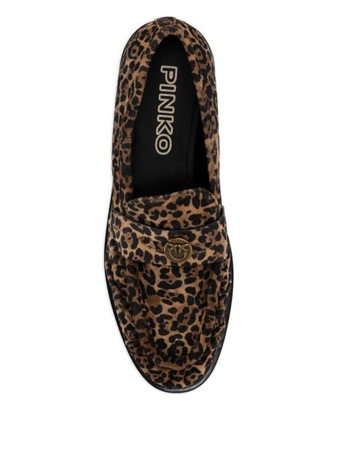 PINKO leopard-print tassel loafers - Brown - zdjęcie produktu nr 2