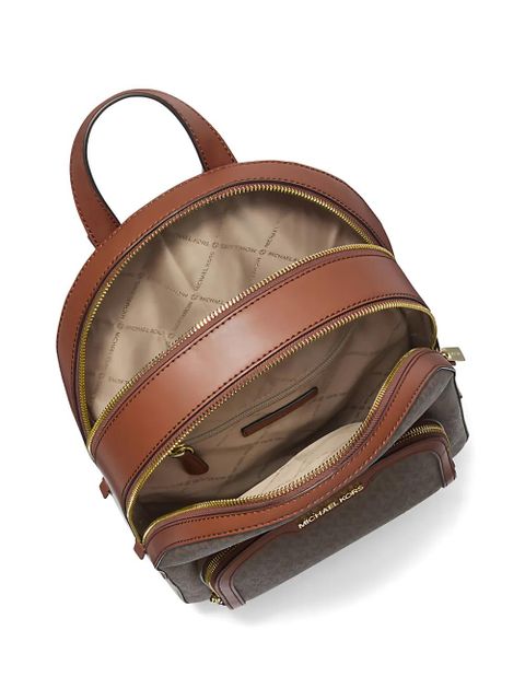 Michael Kors Jaycee monogram backpack - Brown