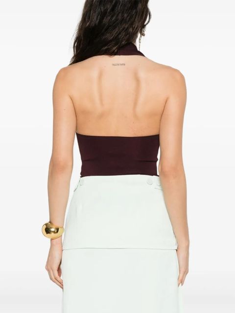 KHAITE halterneck bodysuit - Red