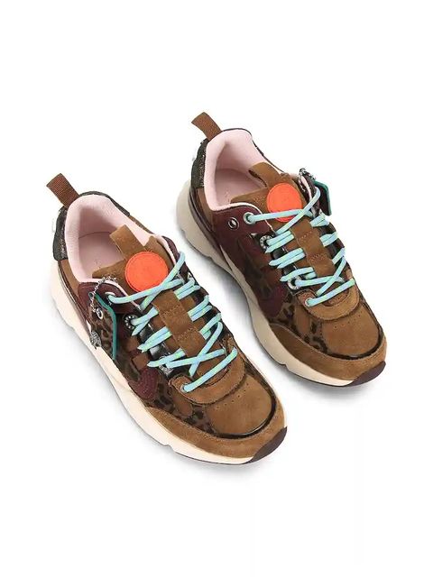 Kurt Geiger London sneakersy skórzane Kurt Runner damskie kolor brązowy 5064339619