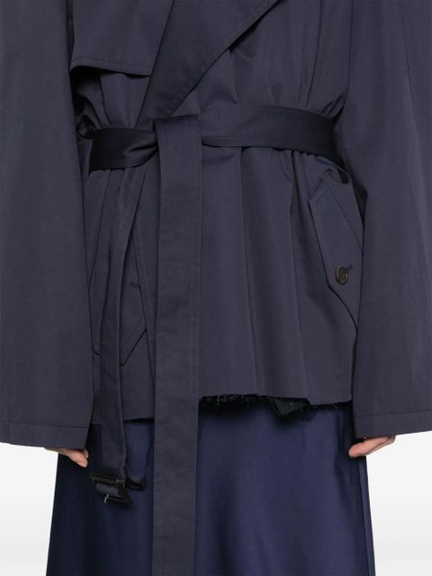 Balenciaga belted jacket - Blue