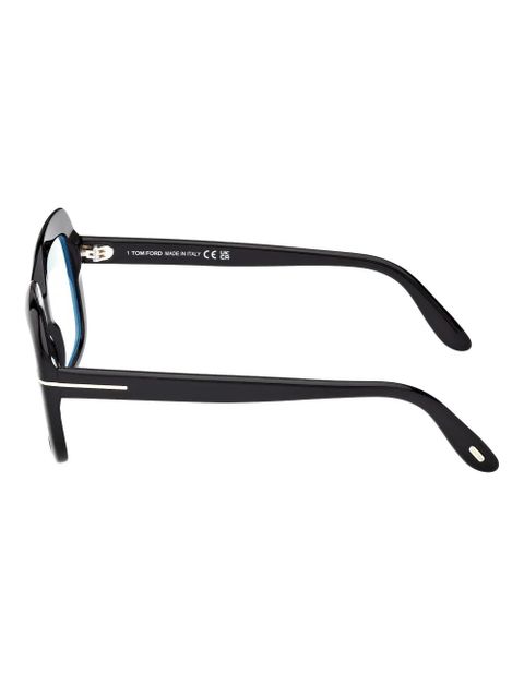 TOM FORD Eyewear geometric-frame glasses - Black