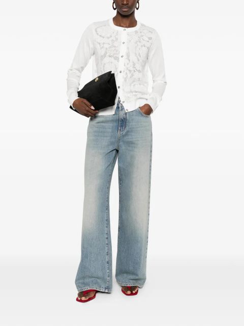 Versace Baroque-pattern lace cardigan - White - zdjęcie produktu nr 2