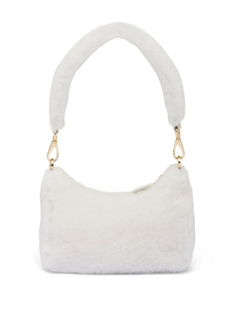 Prada Re-Edition shearling mini bag - White