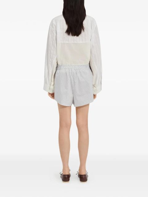MM6 Maison Margiela striped shorts - White