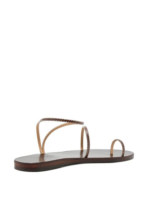 Ancient Greek Sandals Eleftheria stitched sandals - Brown - zdjęcie produktu nr 2