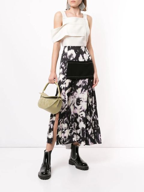 3.1 Phillip Lim panelled cold-shoulder top - White - zdjęcie produktu nr 2