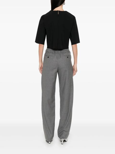 Róhe scuba crop top - Black