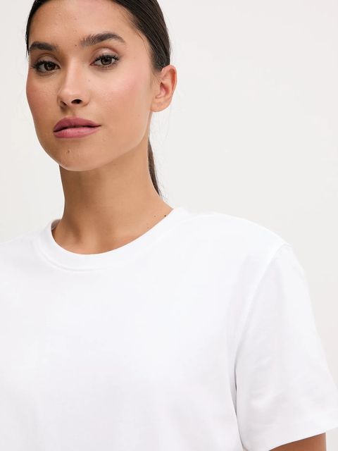 The North Face t-shirt bawełniany Dome Relaxed damski kolor biały NF0A8DZ2FN41