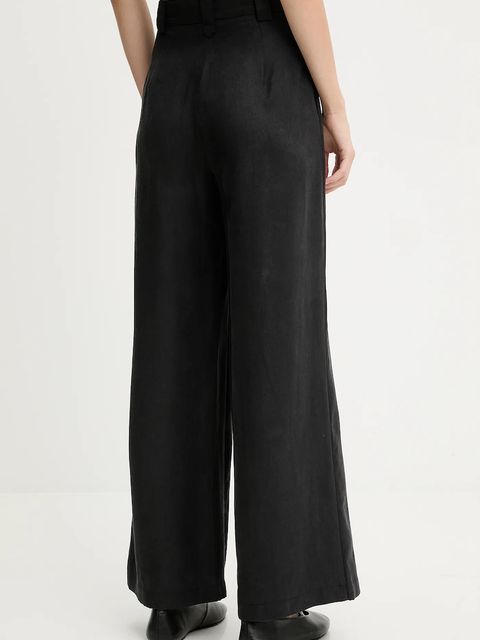 Answear.LAB spodnie damskie kolor czarny szerokie high waist