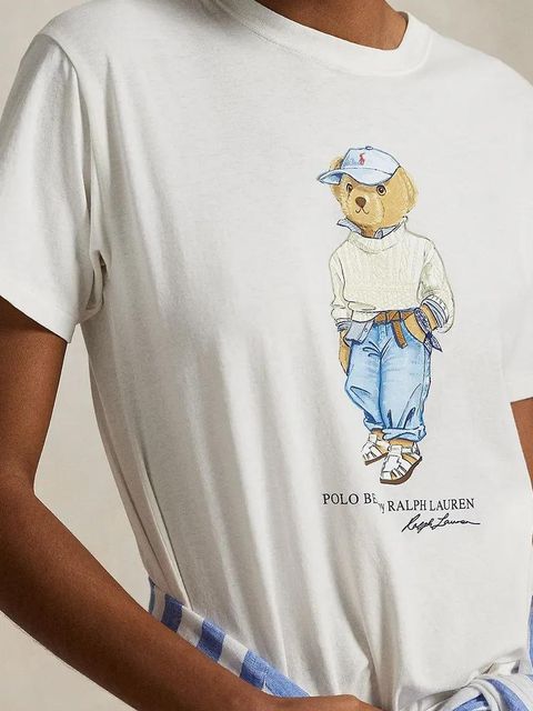 Polo Ralph Lauren t-shirt bawełniany damski kolor biały 211965107