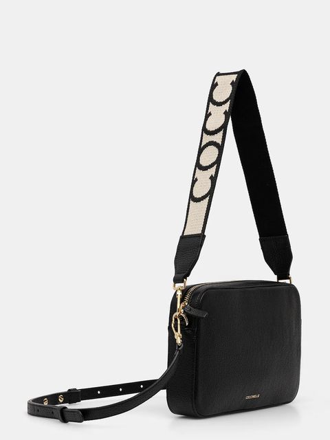 Coccinelle torebka skórzana TEBE kolor czarny E5.MN5.52.01.01 - zdjęcie produktu nr 2