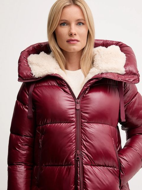 Save The Duck kurtka BELLA kolor bordowy zimowa D42414W.LOVE21 - zdjęcie produktu nr 2