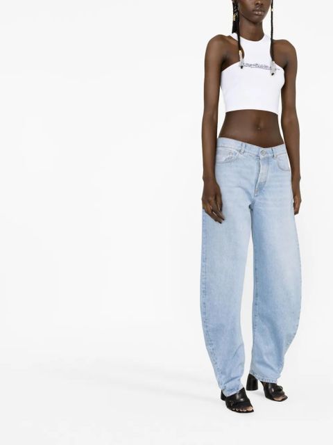 Off-White Bleach Twist Banana jeans - Blue