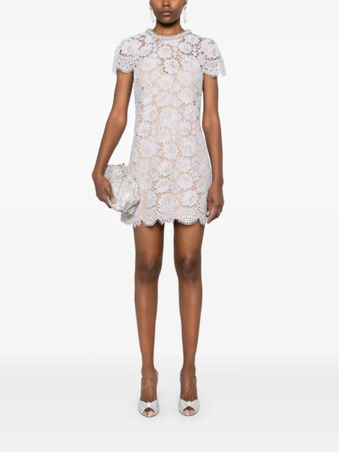 Self-Portrait lace mini dress - Purple - zdjęcie produktu nr 2