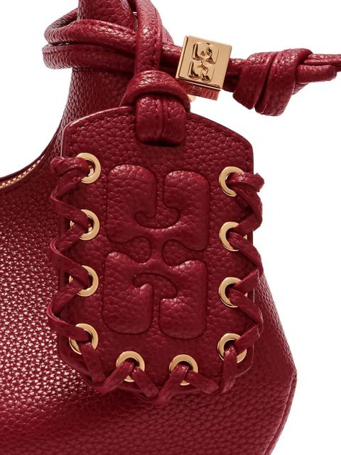 GANNI Braided Detail Satchel - Red