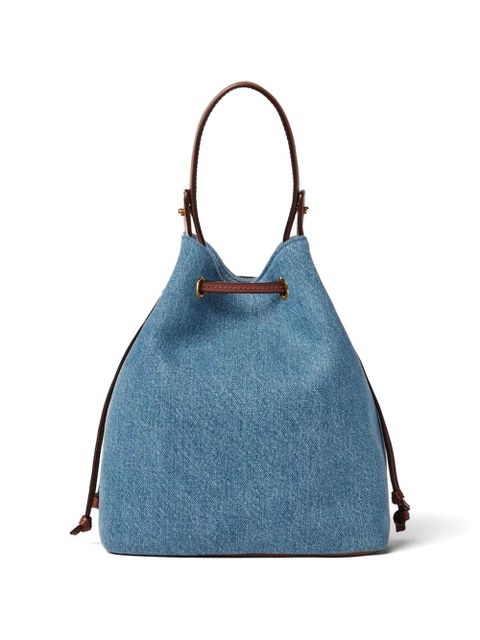 Versace La Medusa logo-plaque drawstring-fasteningtote bag - Blue - zdjęcie produktu nr 2